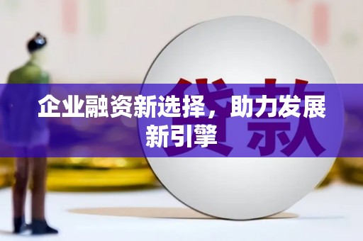 海北企业融资新选择，助力发展新引擎