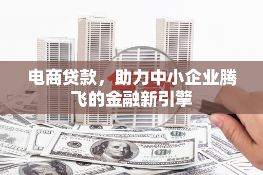 海北电商贷款，助力中小企业腾飞的金融新引擎