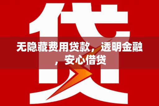 海北无隐藏费用贷款，透明金融，安心借贷