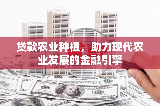 海北贷款农业种植，助力现代农业发展的金融引擎