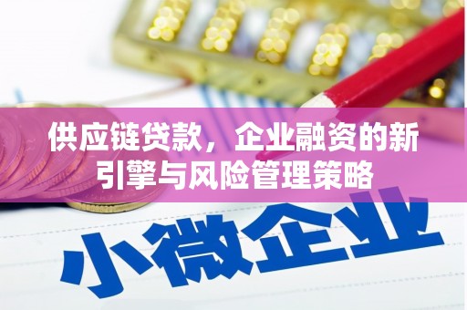 海北供应链贷款，企业融资的新引擎与风险管理策略