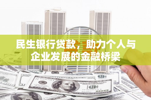 海北民生银行贷款，助力个人与企业发展的金融桥梁