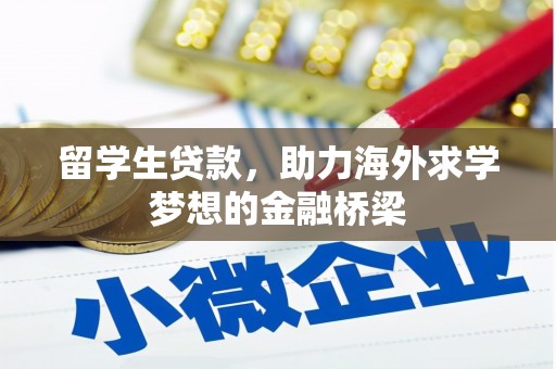 海北留学生贷款，助力海外求学梦想的金融桥梁