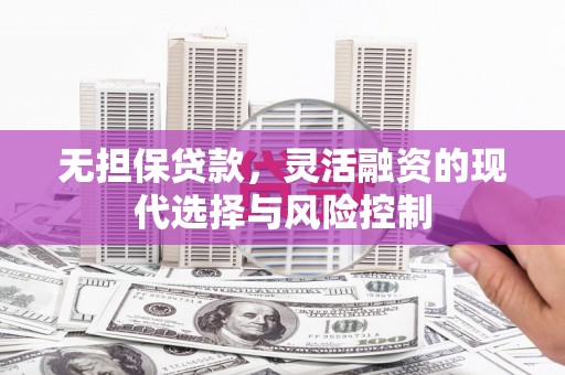 海北无担保贷款，灵活融资的现代选择与风险控制