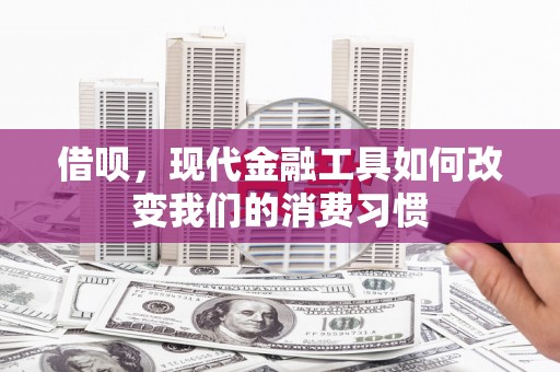 海北借呗，现代金融工具如何改变我们的消费习惯