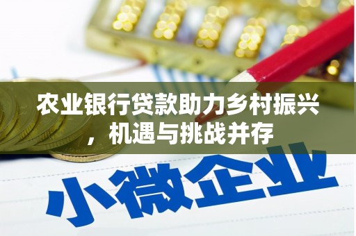 海北农业银行贷款助力乡村振兴，机遇与挑战并存