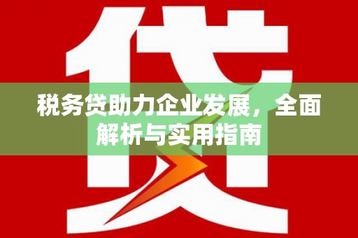 海北税务贷助力企业发展，全面解析与实用指南