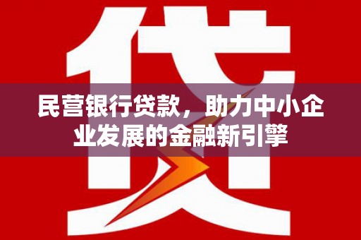 海北民营银行贷款，助力中小企业发展的金融新引擎
