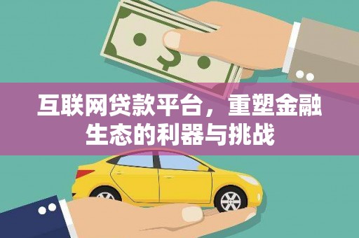 海北互联网贷款平台，重塑金融生态的利器与挑战