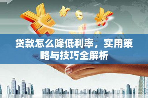 海北贷款怎么降低利率，实用策略与技巧全解析