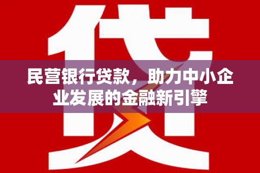 海北民营银行贷款，助力中小企业发展的金融新引擎