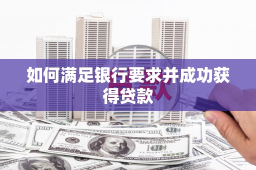 海北如何满足银行要求并成功获得贷款