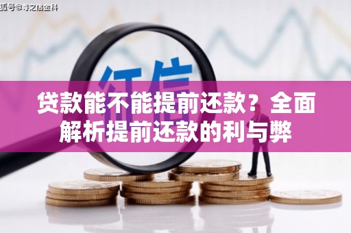 海北贷款能不能提前还款？全面解析提前还款的利与弊